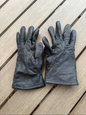 Gates Women’s Black Genuine Leather Lined Gloves Size Large